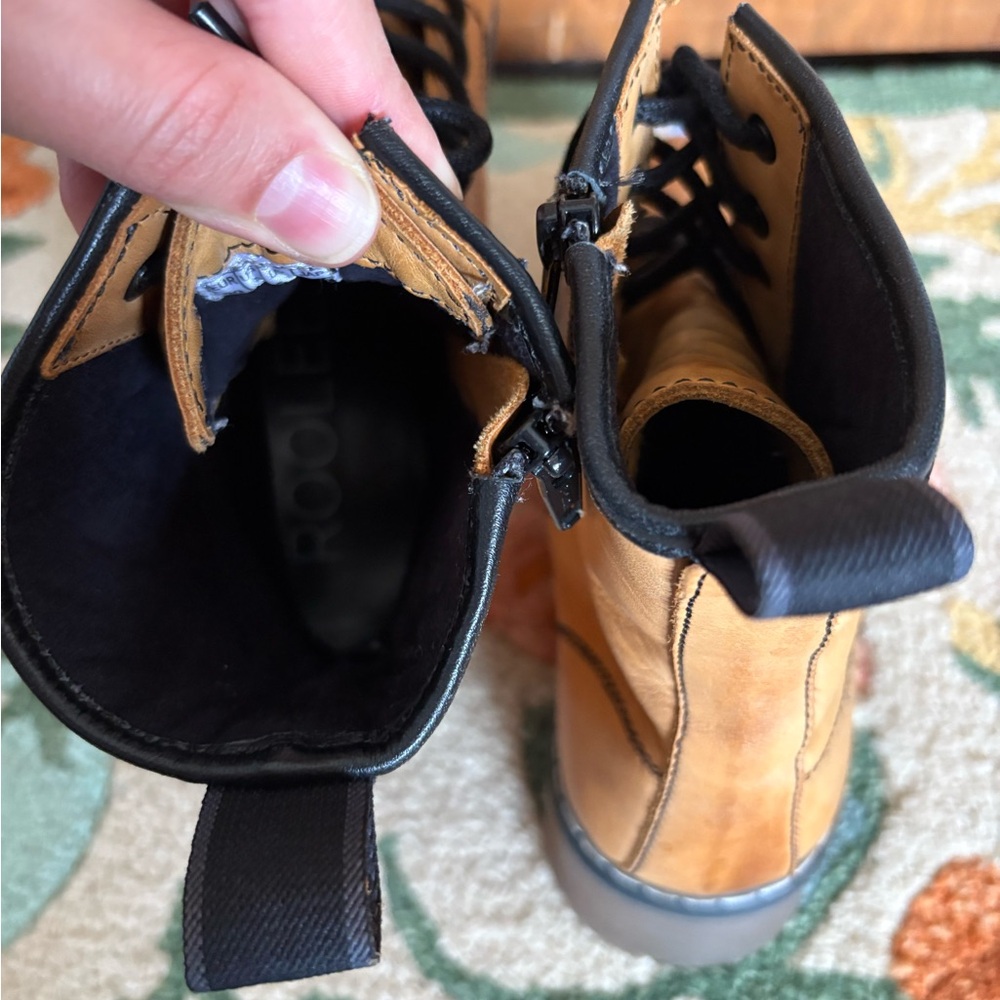 ROOLEE Leather Platform Women’s Combat Boots - Picture 3 of 3